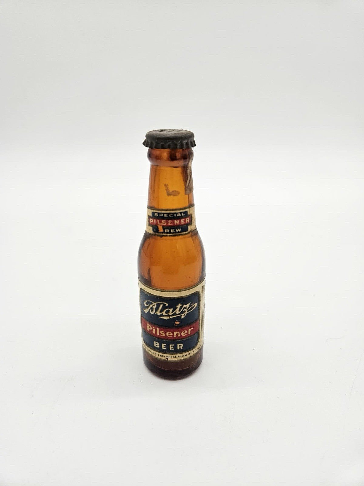 VINTAGE Blatz PILSENER Beer Glass Salt And Pepper Shaker Set Pre 1940
