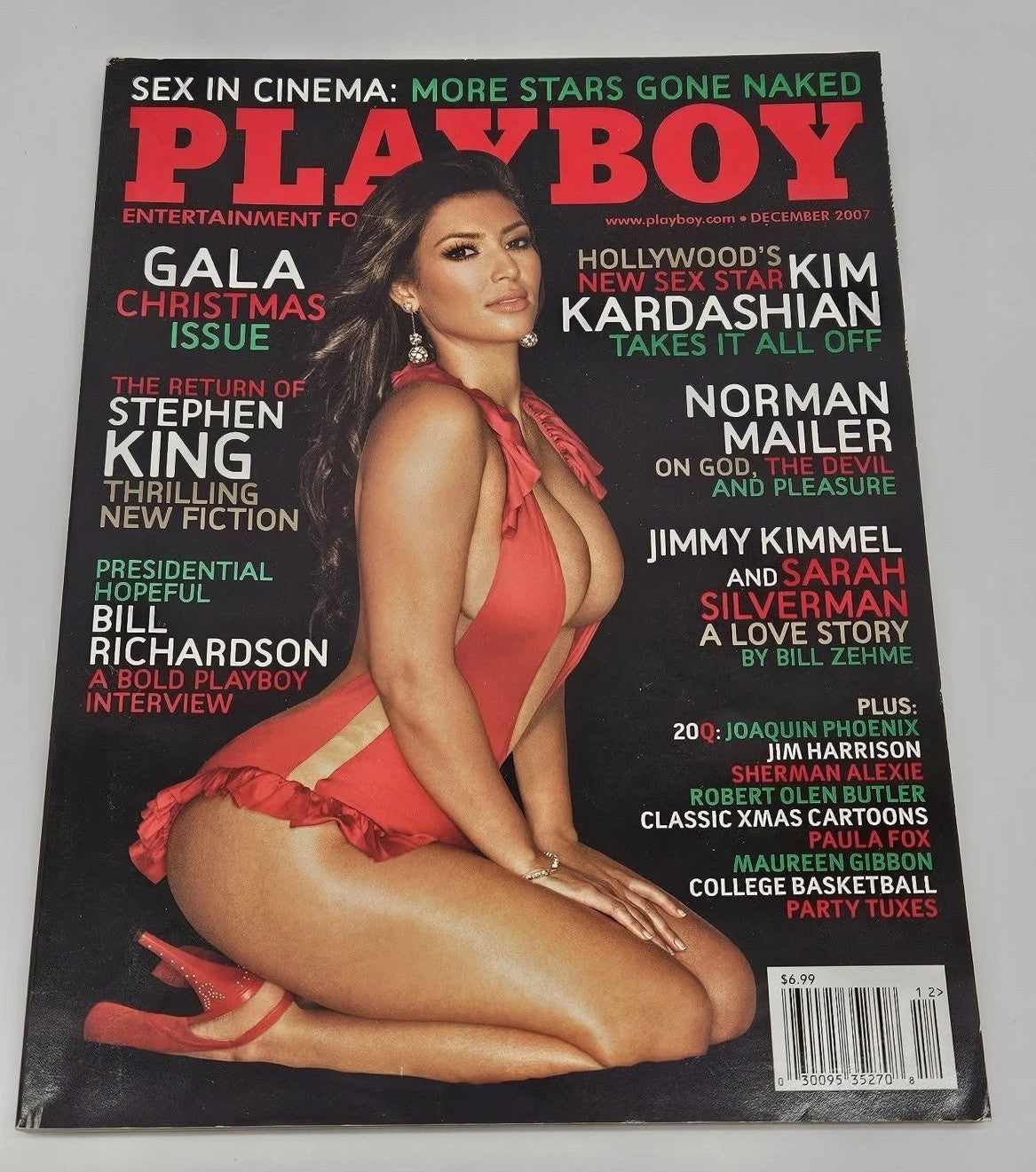2007 Playboy Mag Kim Kardashian Takes it All OFF Stephen King Joaquin Phoenix
