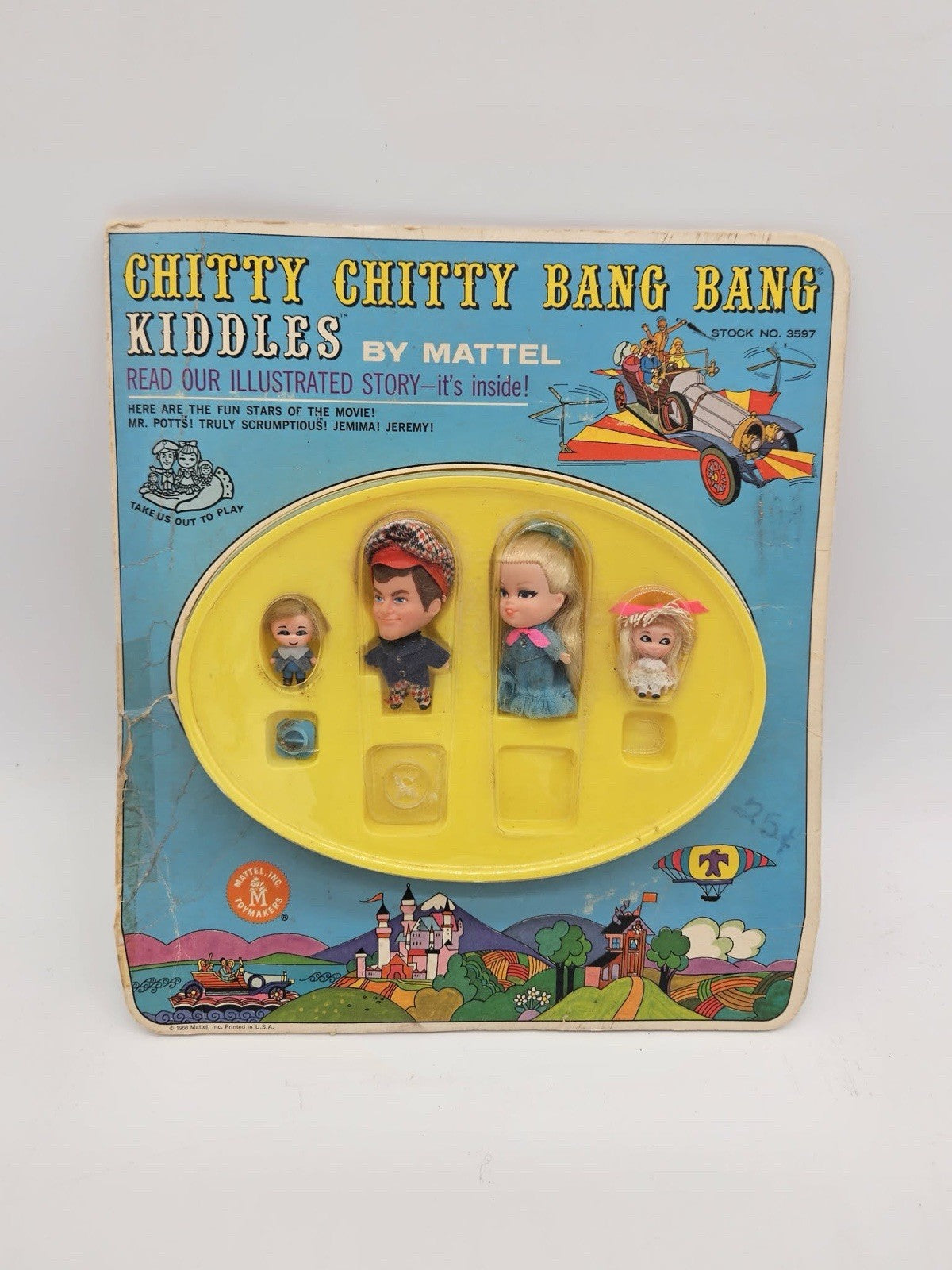 1968 Mattel Liddle Kiddles CHITTY CHITTY BANG BANG SET ✨RARE✨