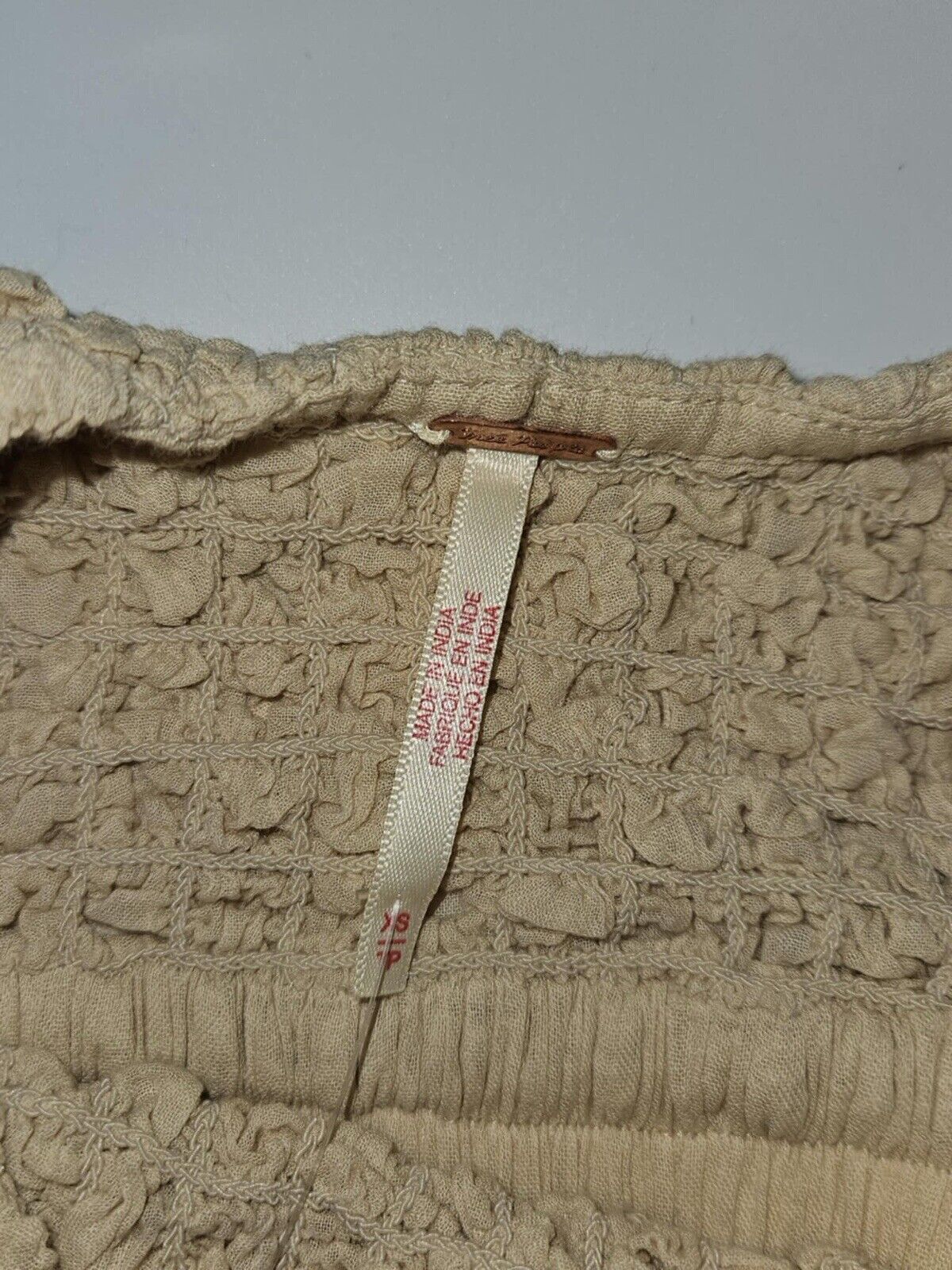 Free People Bluebell Solid Cream Maxi Dress ~ Sz XS