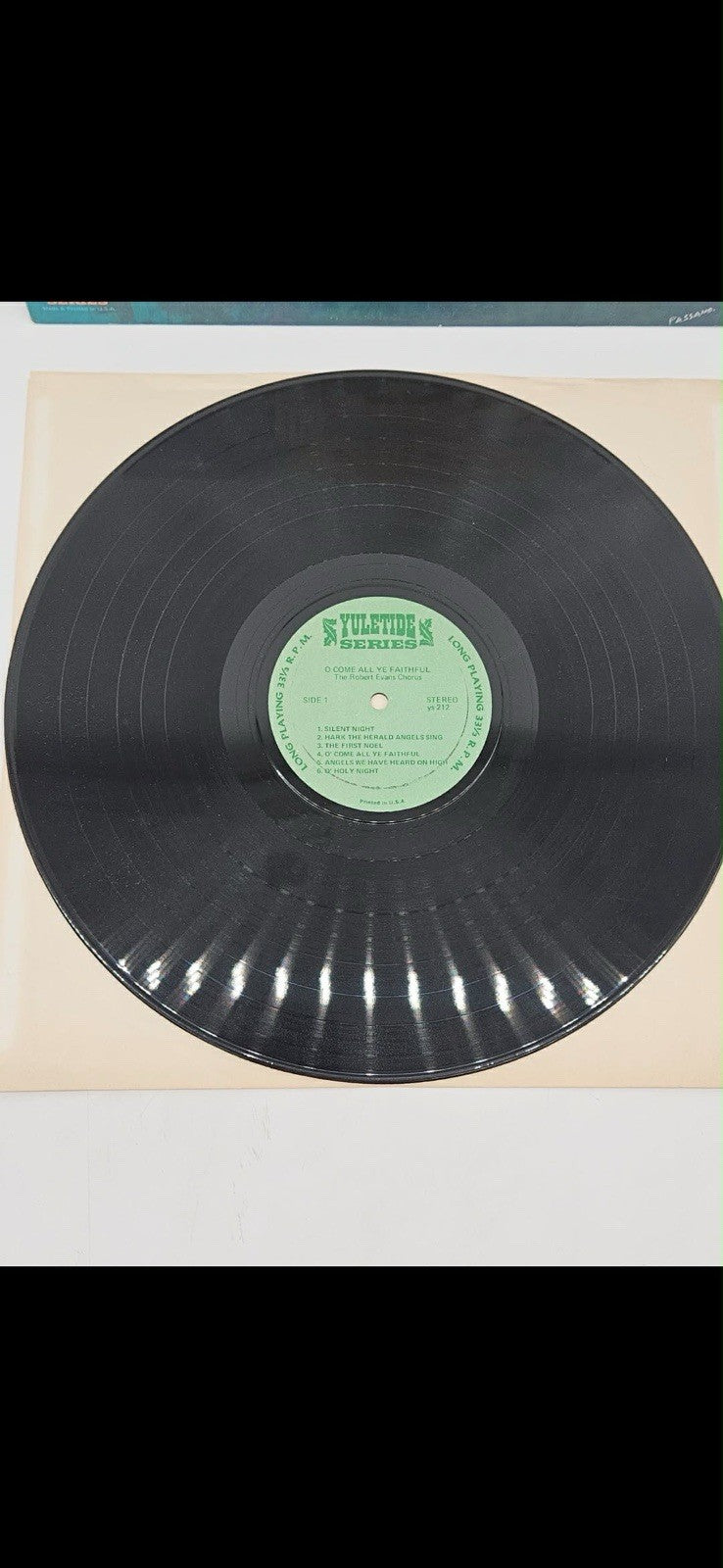 ROBERT EVANS CHOIR: O Come All Ye Faithful YULETIDE 12" LP 33 RPM Sealed