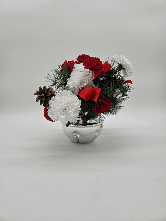 Teleflora Silver Ornament Holiday Floral Arrangement