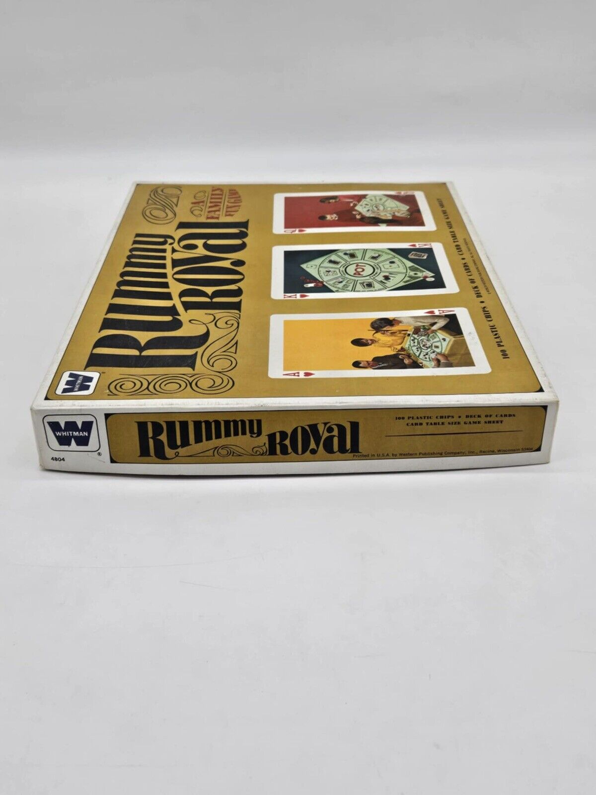 Vintage 1965 Rummy Royal Card Board Game Set Whitman 4804 Complete