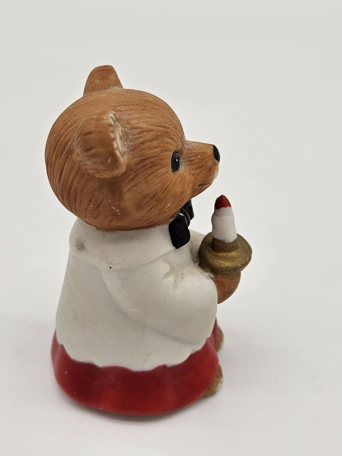 Vintage Homco Holiday Teddy Bear Choir Carolers Porcelain Set of 3 #5100