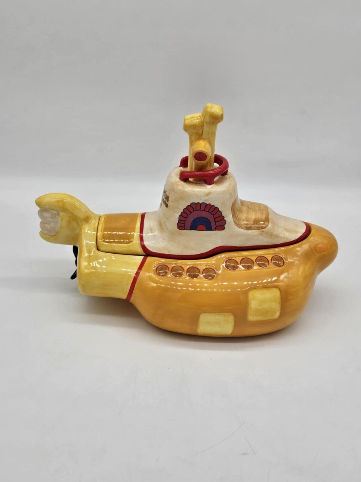 Vintage Beatles Yellow Submarine Cookie Jar Vandor 1999 RARE Original Box JB01