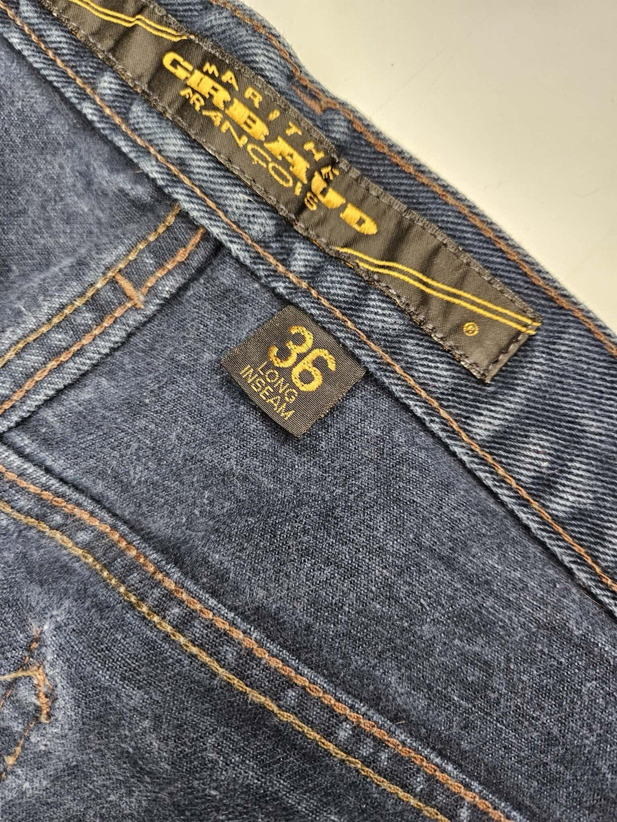 Marithé + François Girbaud Dark Wash Straight Leg Jeans – Men’s Size 36