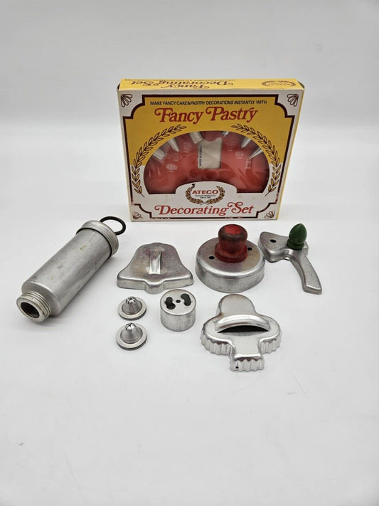 Vintage Ateco Fancy Pastry Decorating Set Cake Pastry