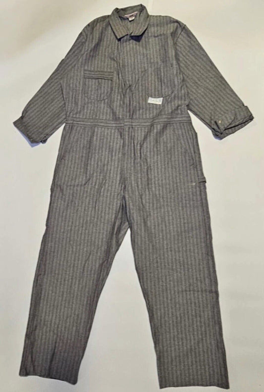 Vintage 50s Sears Hercules Coveralls Mens 48R Herringbone Twill Denim Mechanic