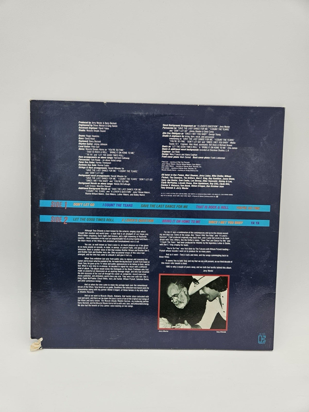 TONY ORLANDO record album 1978 new vinyl Save the Last Dance for Me