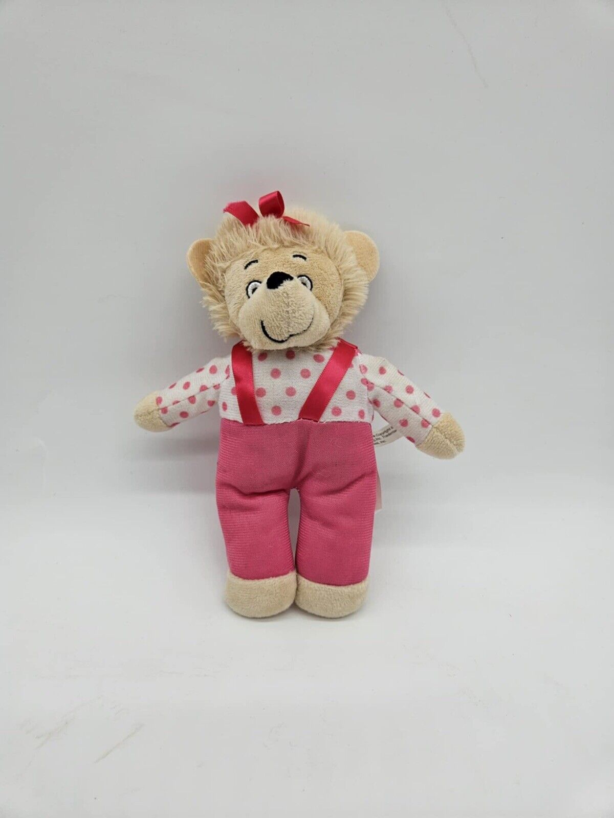 Berenstein Berenstain Bears, 8" Inch, Plush Sister Bear Toy Doll, Pink Polka Dot
