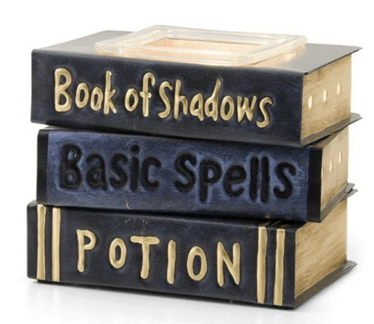 Scentsy Under My Spell Warmer Potion Book Of Shadows Basic Spells Book Stack