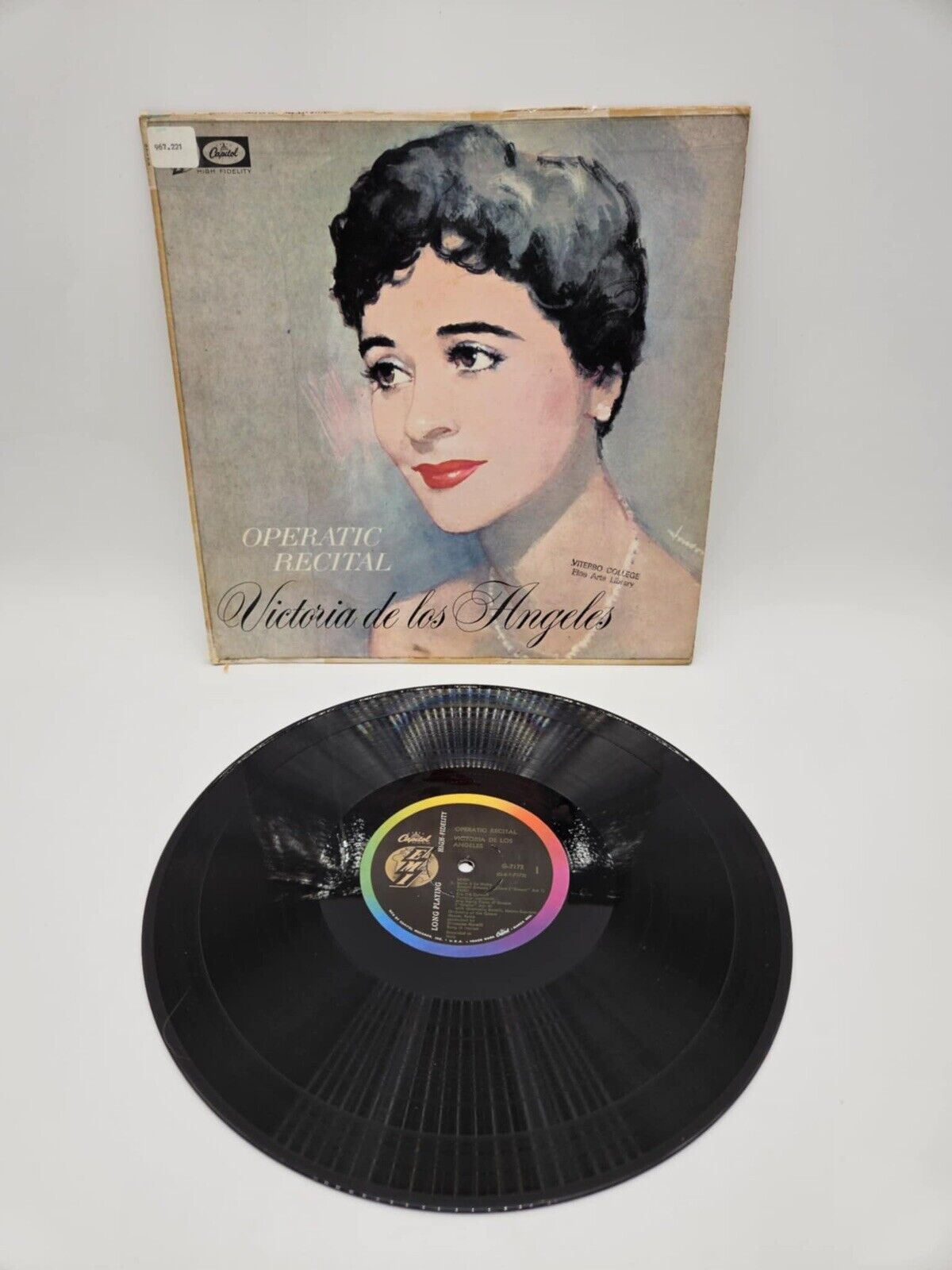 Victoria De Los Angeles Operatic Recital vinyl LP Capitol-EMI - G 7172 1959 mono