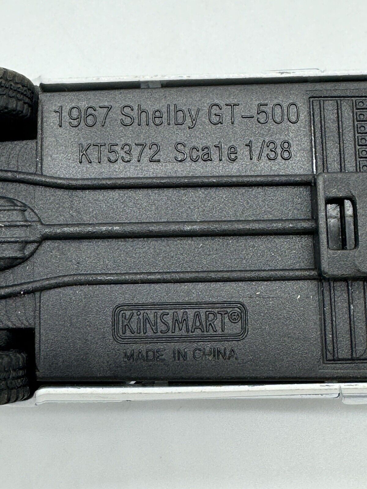 Greenlight White W/Blue Stripes 1967 Shelby GT500  Loose Diecast 1:64 2007 006