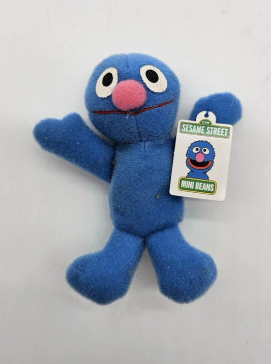 VTG 1999 Sesame Street Kelloggs Mini Beans 4" Plush Toy w/Tags Grover