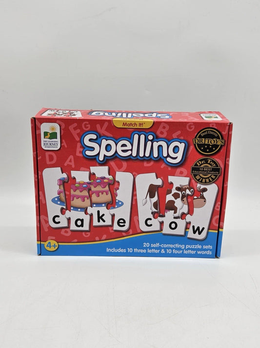 SPELLING PUZZLE  Dr. Toys MATCH IT - 20 Self correcting puzzle sets NEW