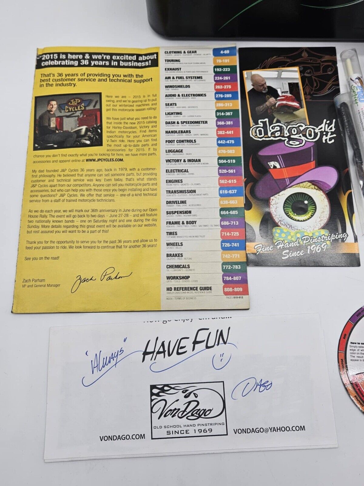 HUGE Pinstriping Kit Lot W/ Tool Box