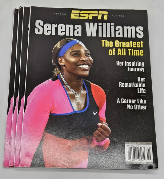 ESPN Serena Williams Magazine Issue 27 January 2023 The Greatest Of All Time!