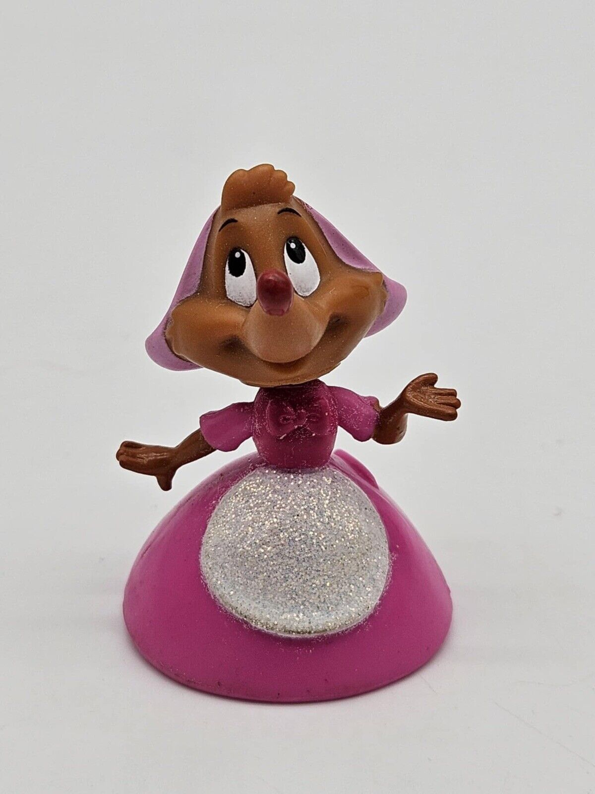 RARE Vintage Disney Cinderella Perla Bobble Head 2 Inch Toy Disneyana
