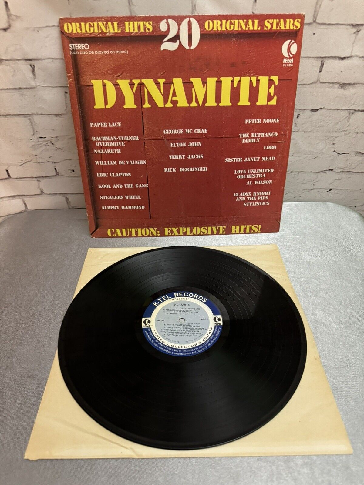 Dynamite 20 Original Hits 20 Original Stars STEREO K-tel (TU-2360) Tested/NM!