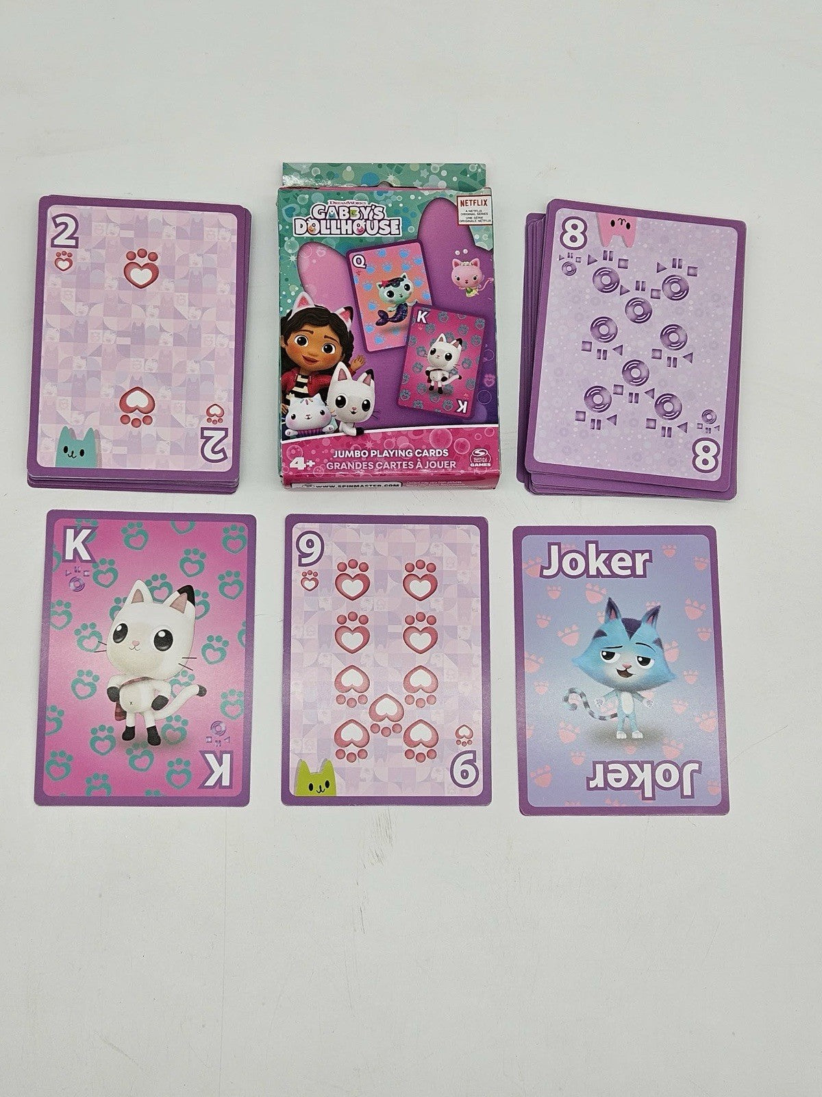 Gabby's Dollhouse Jumbo Playing Cards 54 Card Deck Game 4+ Netflix