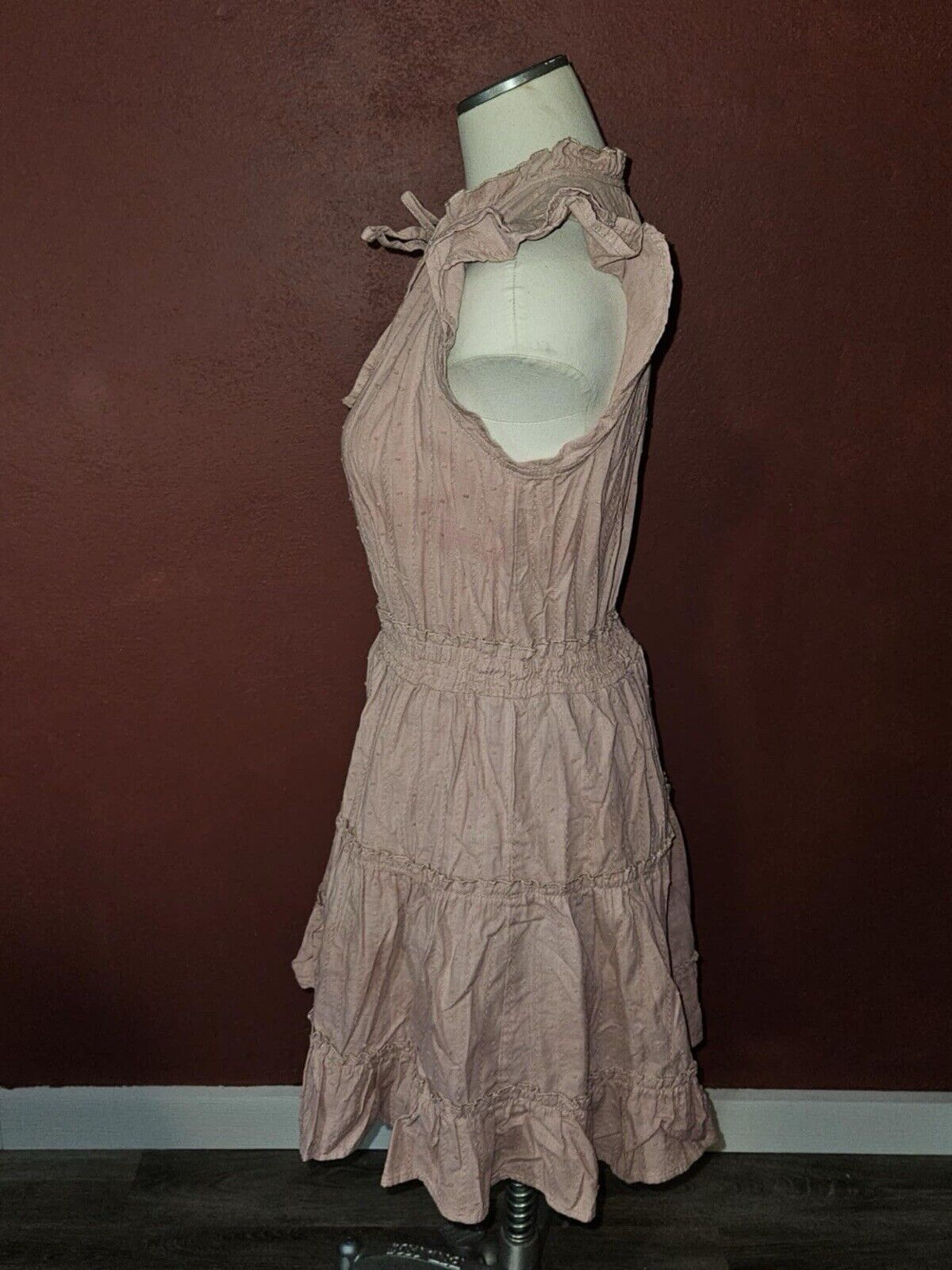 blu pepper Boutique Flutter Sleeve Mauve Dress Women’s Medium