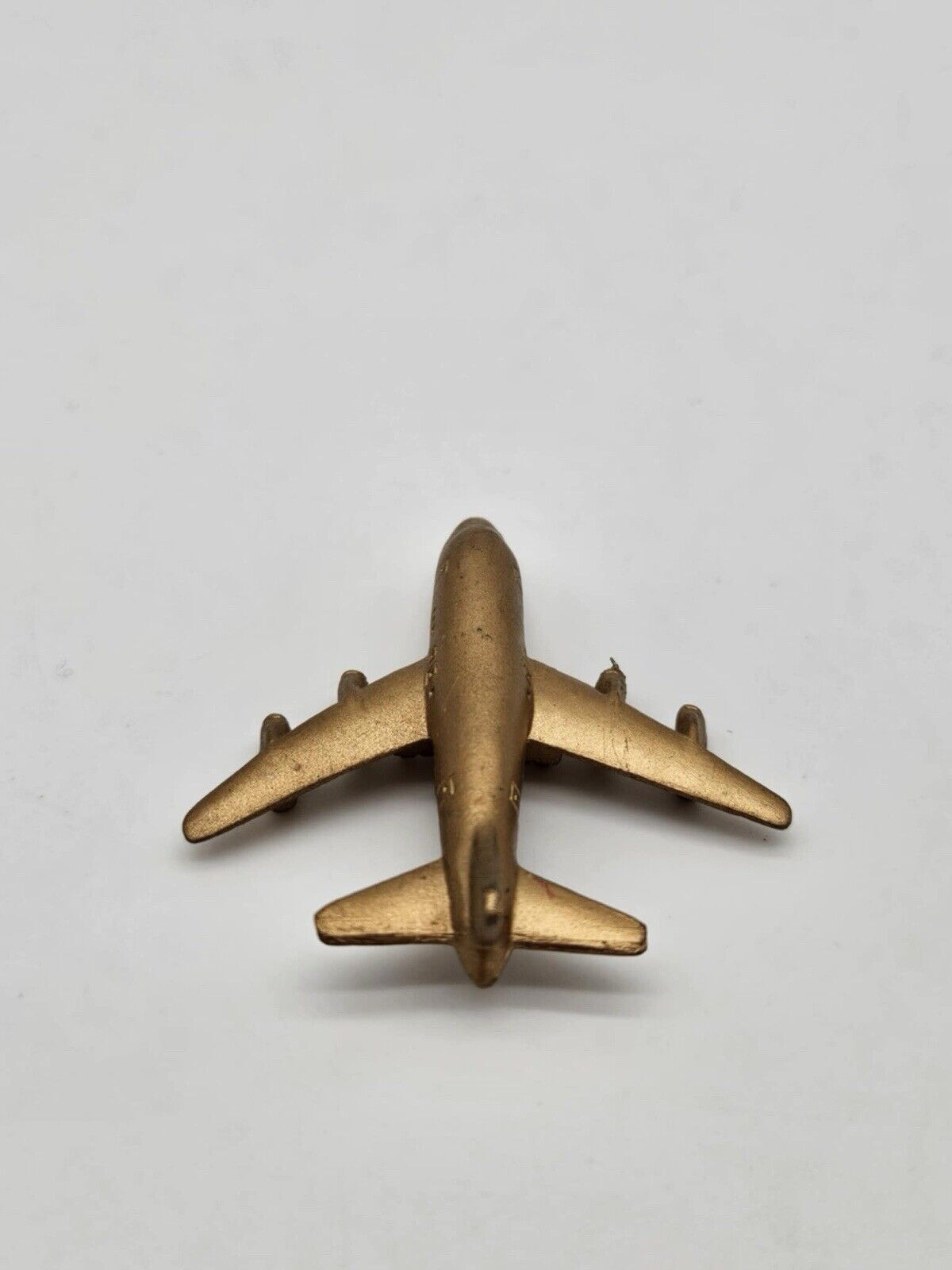 Small Golden Airplane Pendant ~ Vintage
