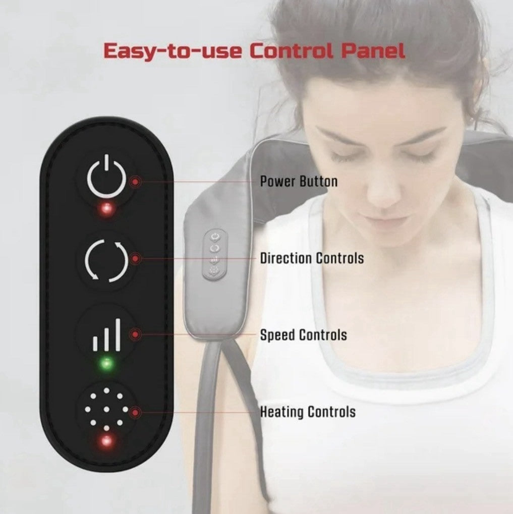 Shiatsu Pro Massager, Cordless Heated, Back, Neck & Shoulder
