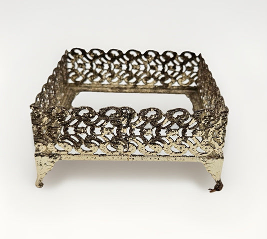 Vintage Gold Ormolu Tissue Box Holder