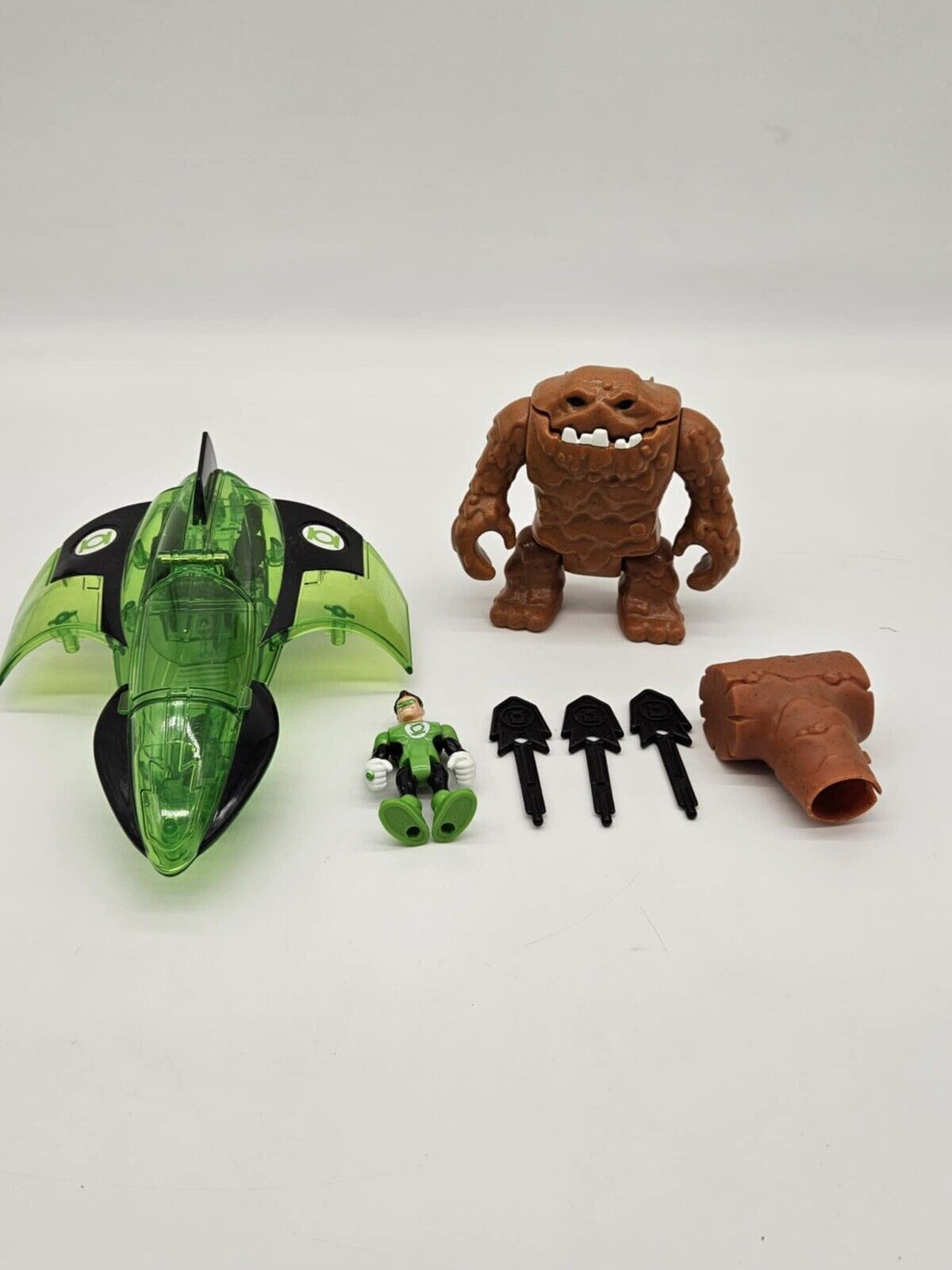 DC Comics Hero World Green Lantern Turbo Sled Vehicle Action Figure W/ Clay Face