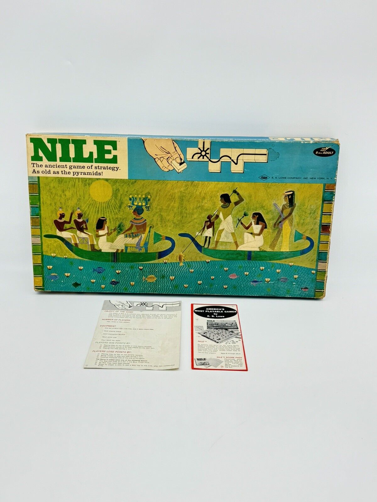 RARE Vintage 1967 The Nile Ancient Strategy Board Game Lowe Egypt COMPLETE