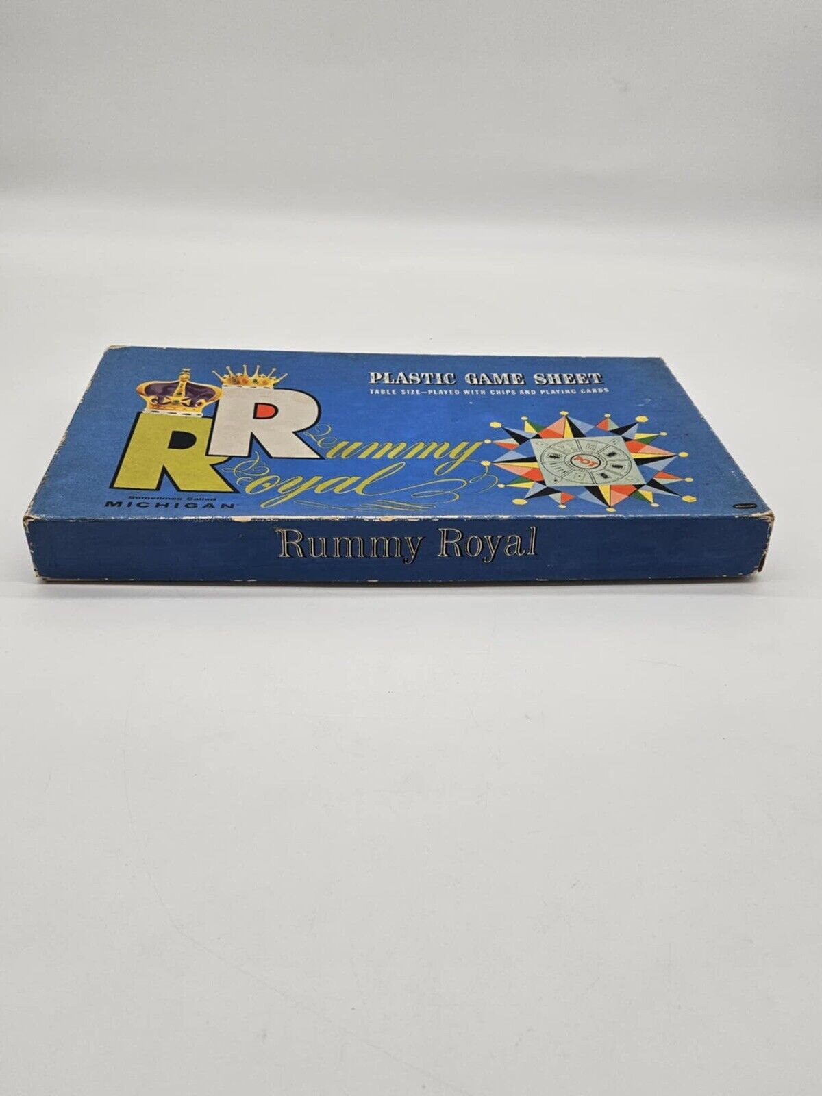 Vintage 1960's Whitman Publishing Company Rummy Royal Mat Game Sheet in Box 4713