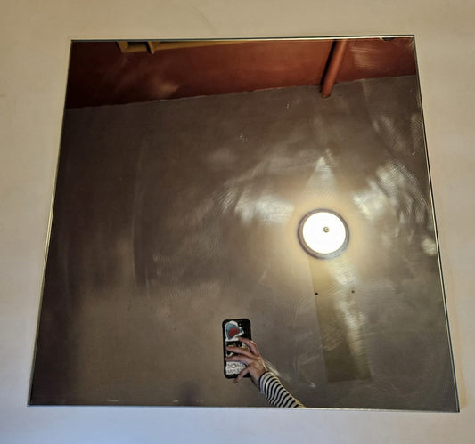 Large Rectangular Wall Mirror Beveled Edge