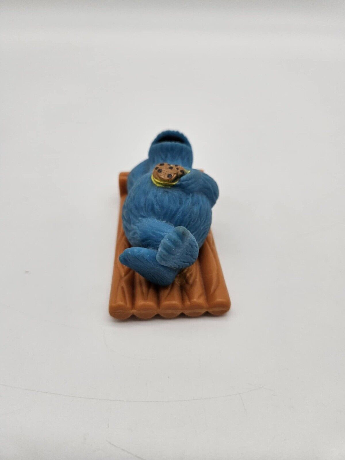 Sesame Street Cookie Monster On Raft Figure 3.5" PVC Figure Tyco 1997 Jim Henson