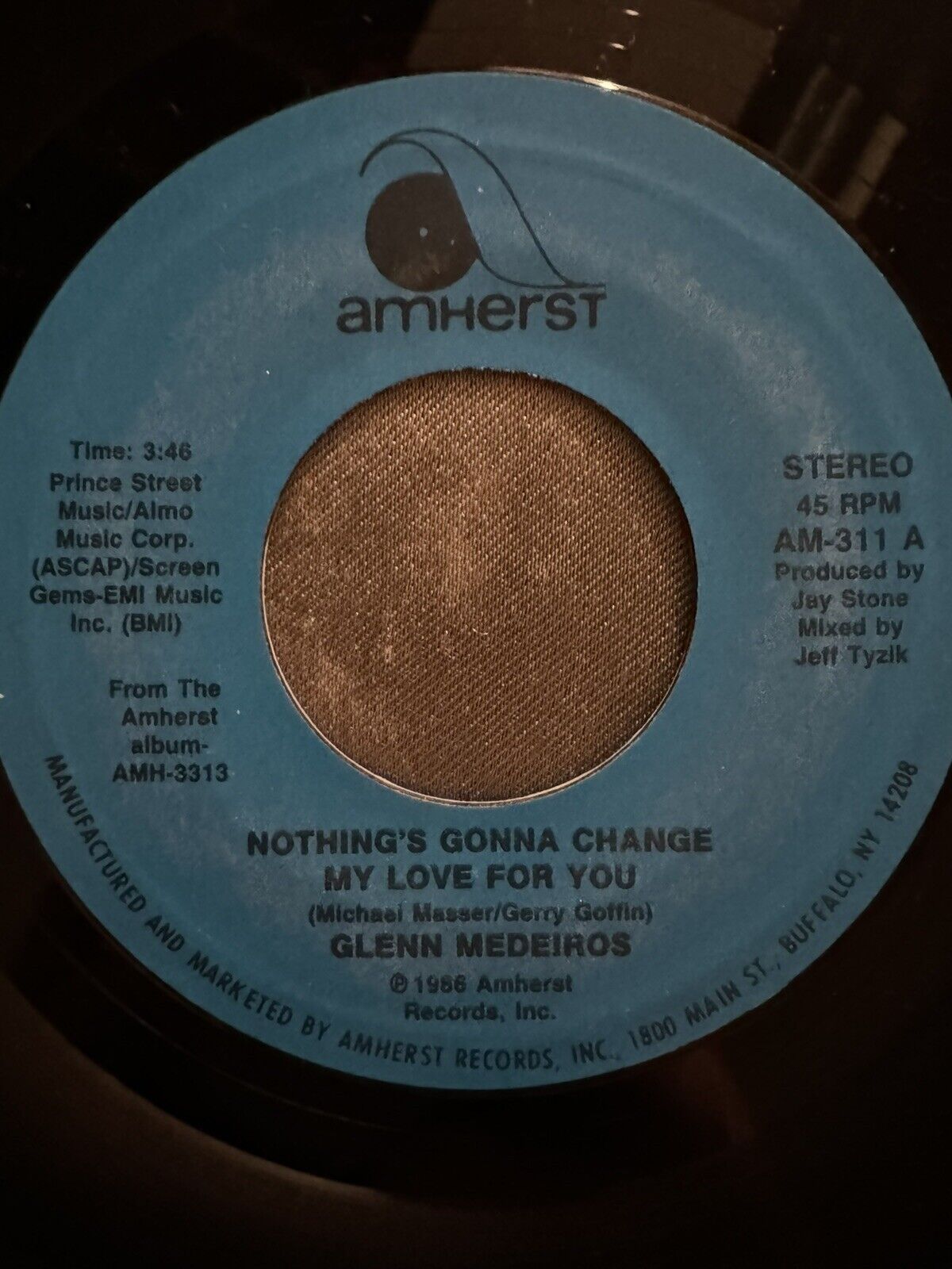 GLENN MEDEIROS- Nothing's Gonna Change My Love For You - Vinyl 45RPM  AM-311
