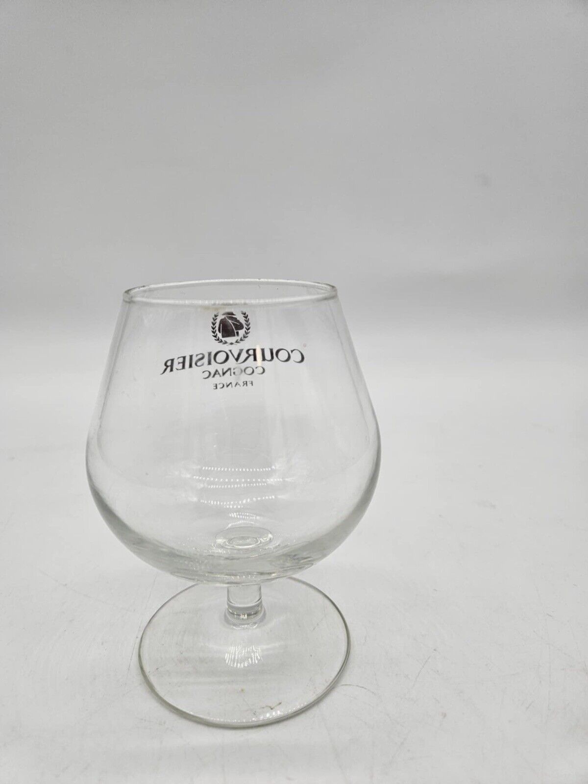 Courvoisier Le Cognac De Napoleon France Stem Glass Gold Logo Snifter