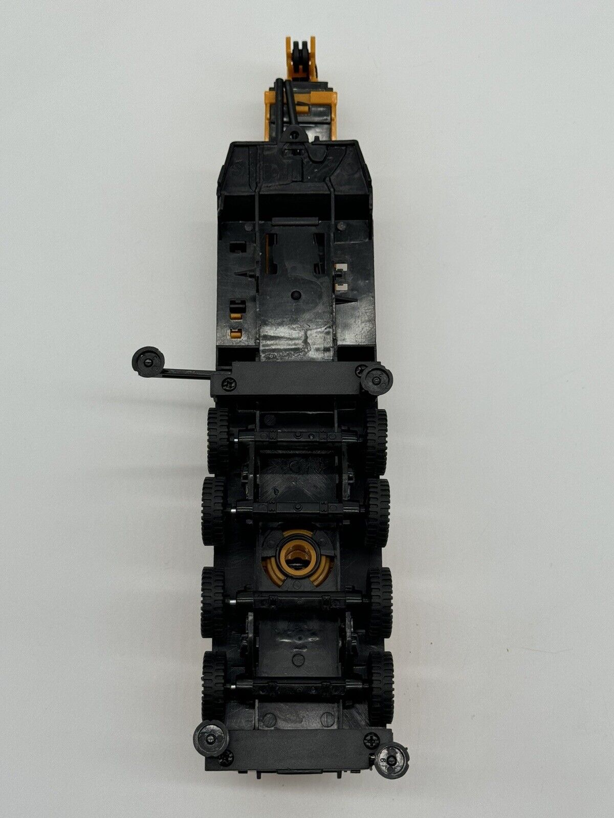 G Crane plastic toy model Yellow crane 11”