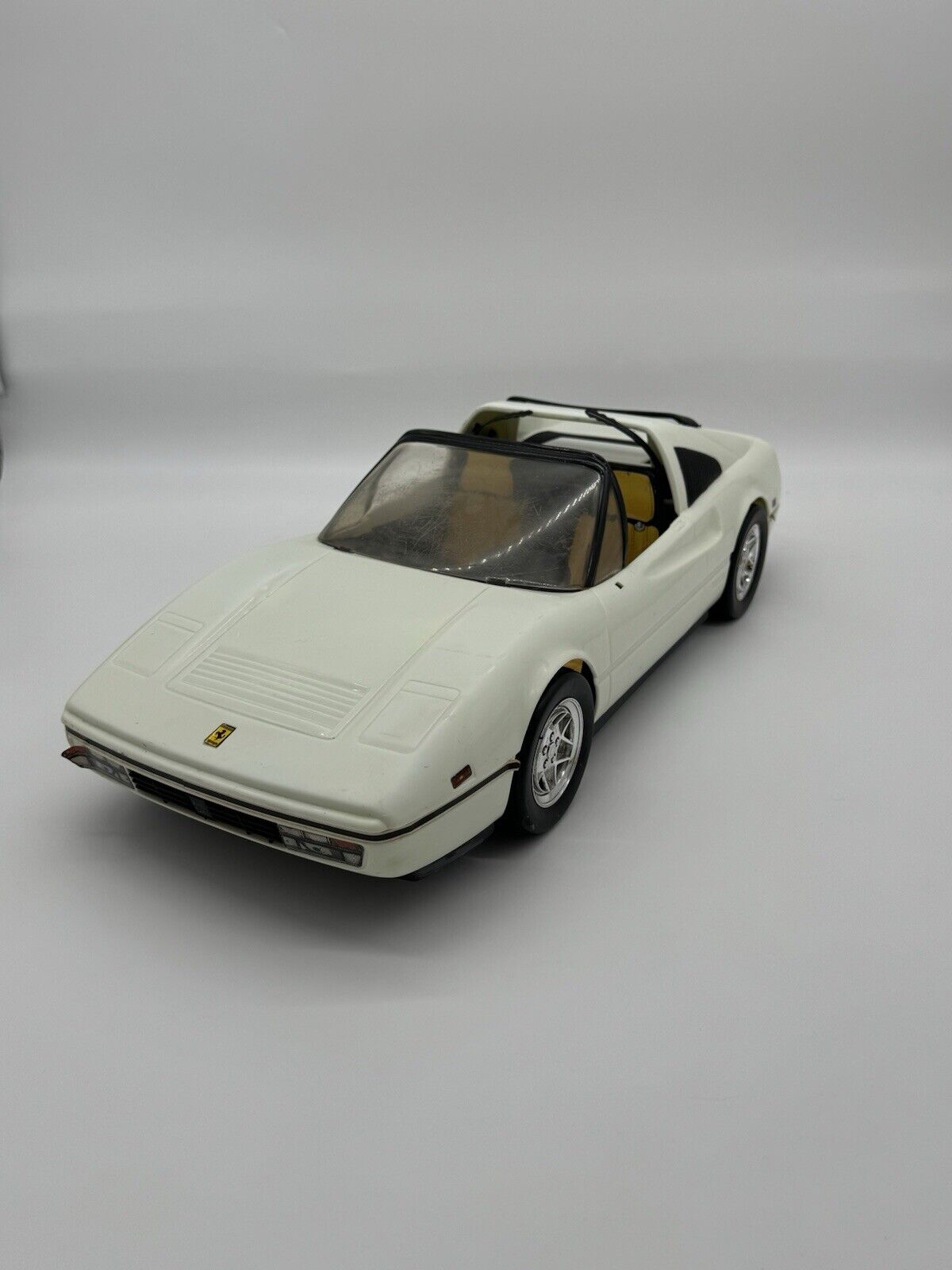 VINTAGE 1986 BARBIE Doll Car White FERRARI 328 GTS Mattel (w/ Xtra Windshield)