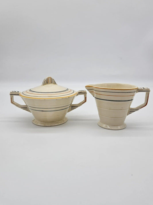 Vintage Grindley RARE Mid Century China England Cream Sugar Creamer Tea Set