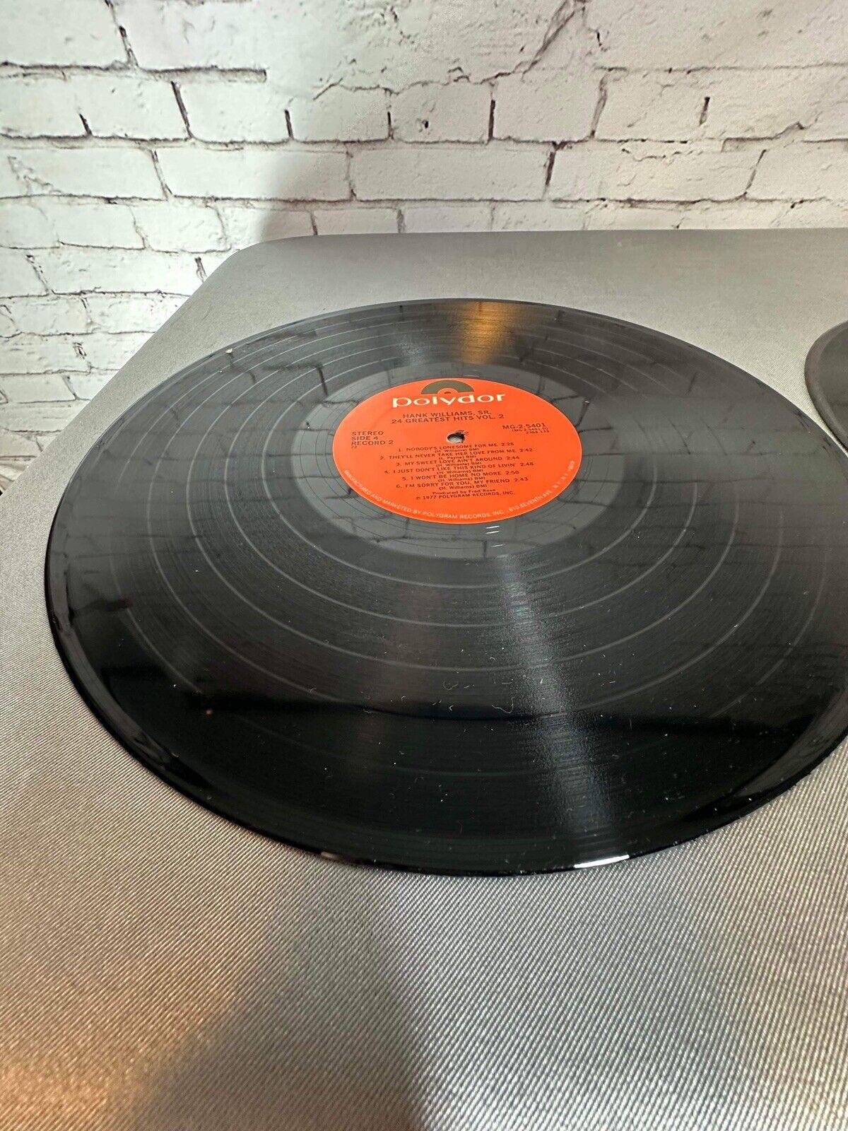 Hank Williams Sr. - 24 Greatest Hits Vol. 2 - 2 LP's - Gatefold - PRC Press  VG+