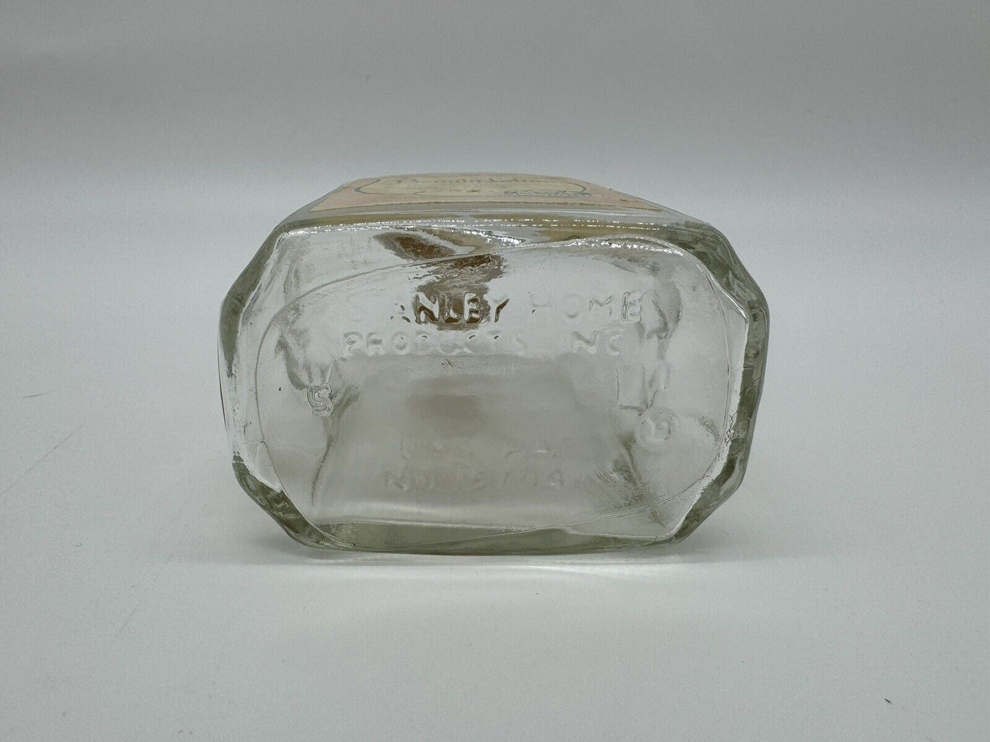 RARE Antique Glass Beauty Lotion Bottle ~ STANLEY HOME PRODUCTS, INC ~ VGT