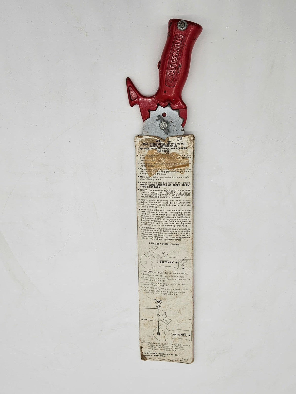 Vintage Sears Craftsman Hand & Pole Pruning Saw 14” Curved Blade