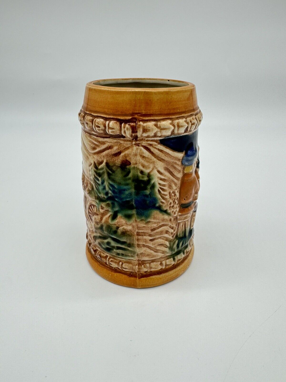 VINTAGE GERMAN STYLE CERAMIC BEER STEIN MUG MADE IN JAPAN