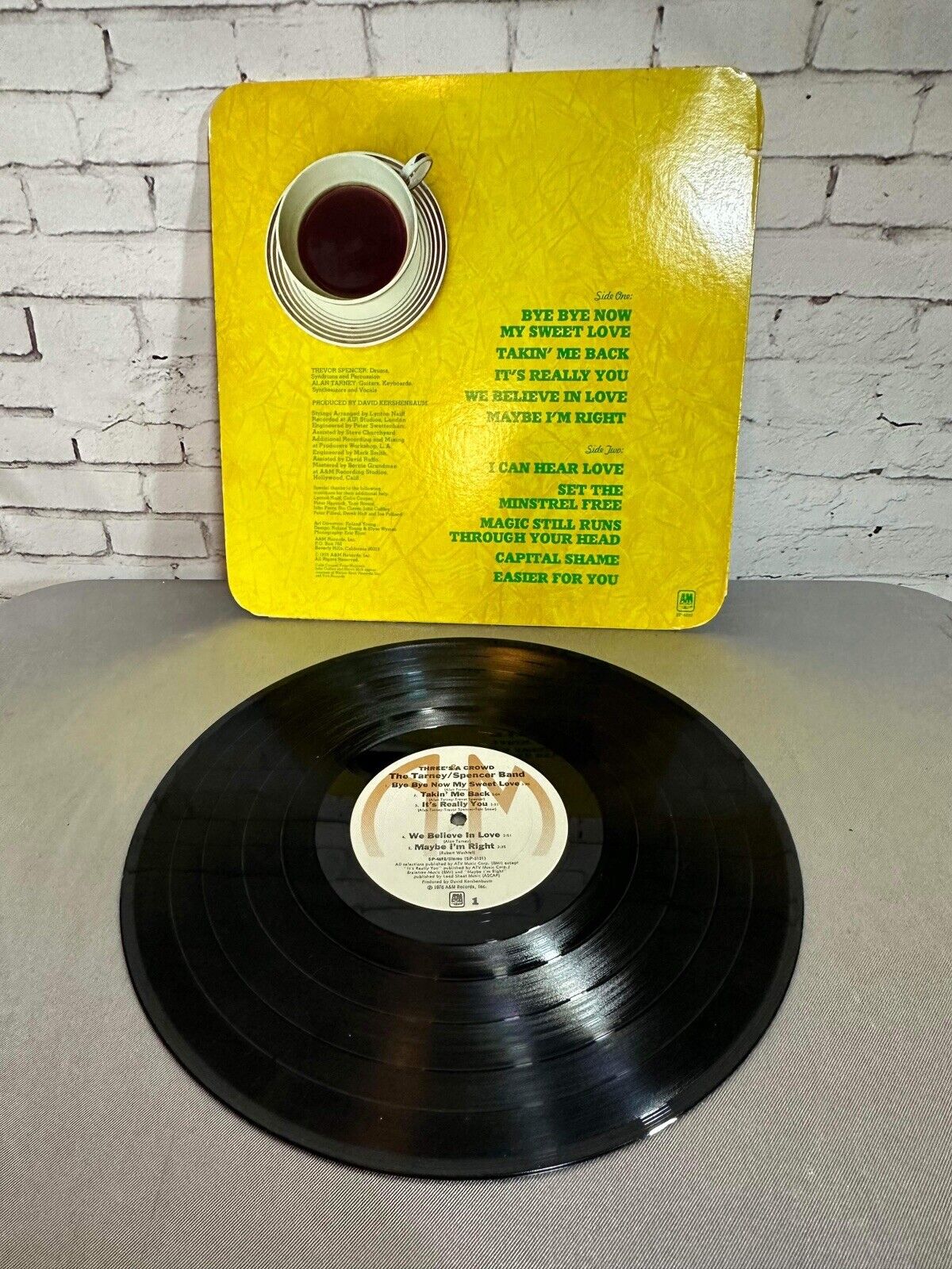 TARNEY/SPENCER BAND, Three's A Crowd USA New Sealed Old Stock LP