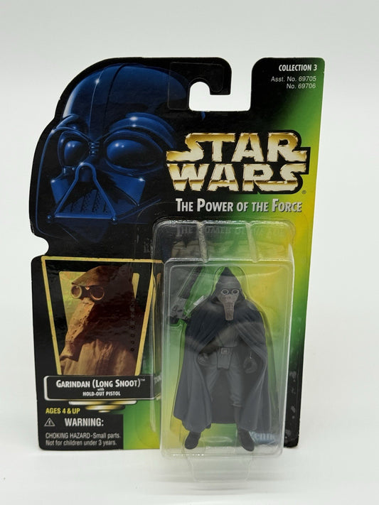 Star Wars Garindan Power of the Force Hologram Action Figure Kenner 1997 NEW