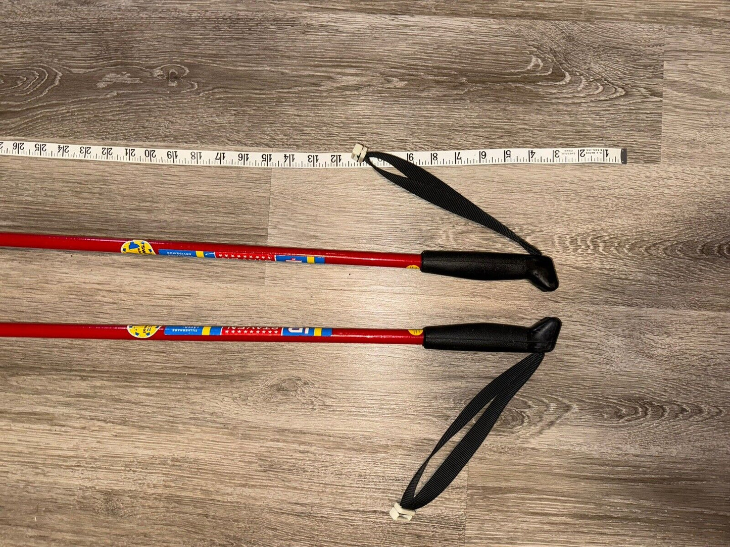 Vintage LP STAVEN  Ski Poles Made in Sweden 130 cm