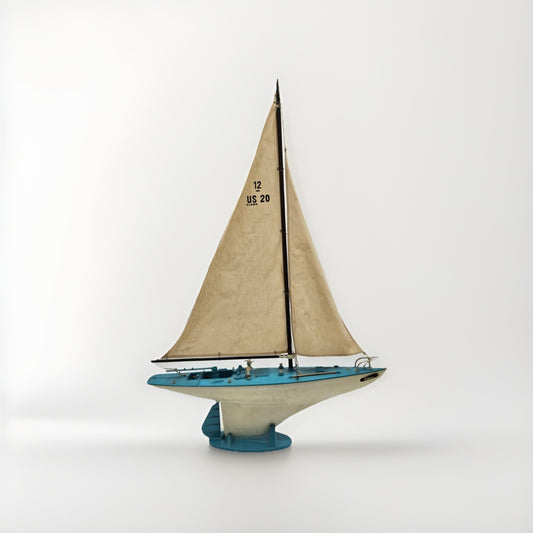 Vintage Collectable Don Q Rum Runner Yacht?? on Stand Sailing Boat Maritime