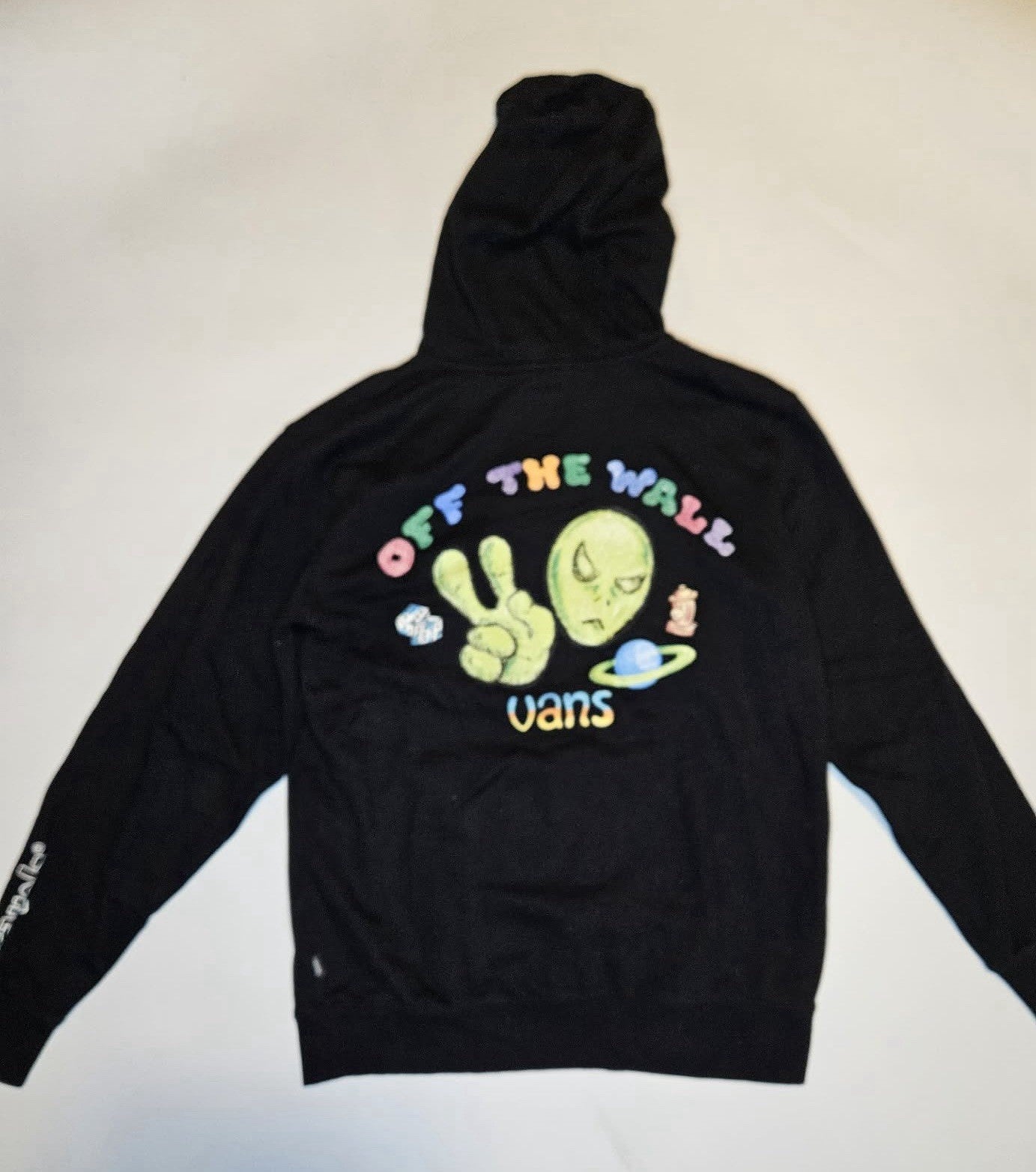 Vans X Crayola Fleece Pullover Hoodie 'Black' Sz SMALL ~ Limited Edition