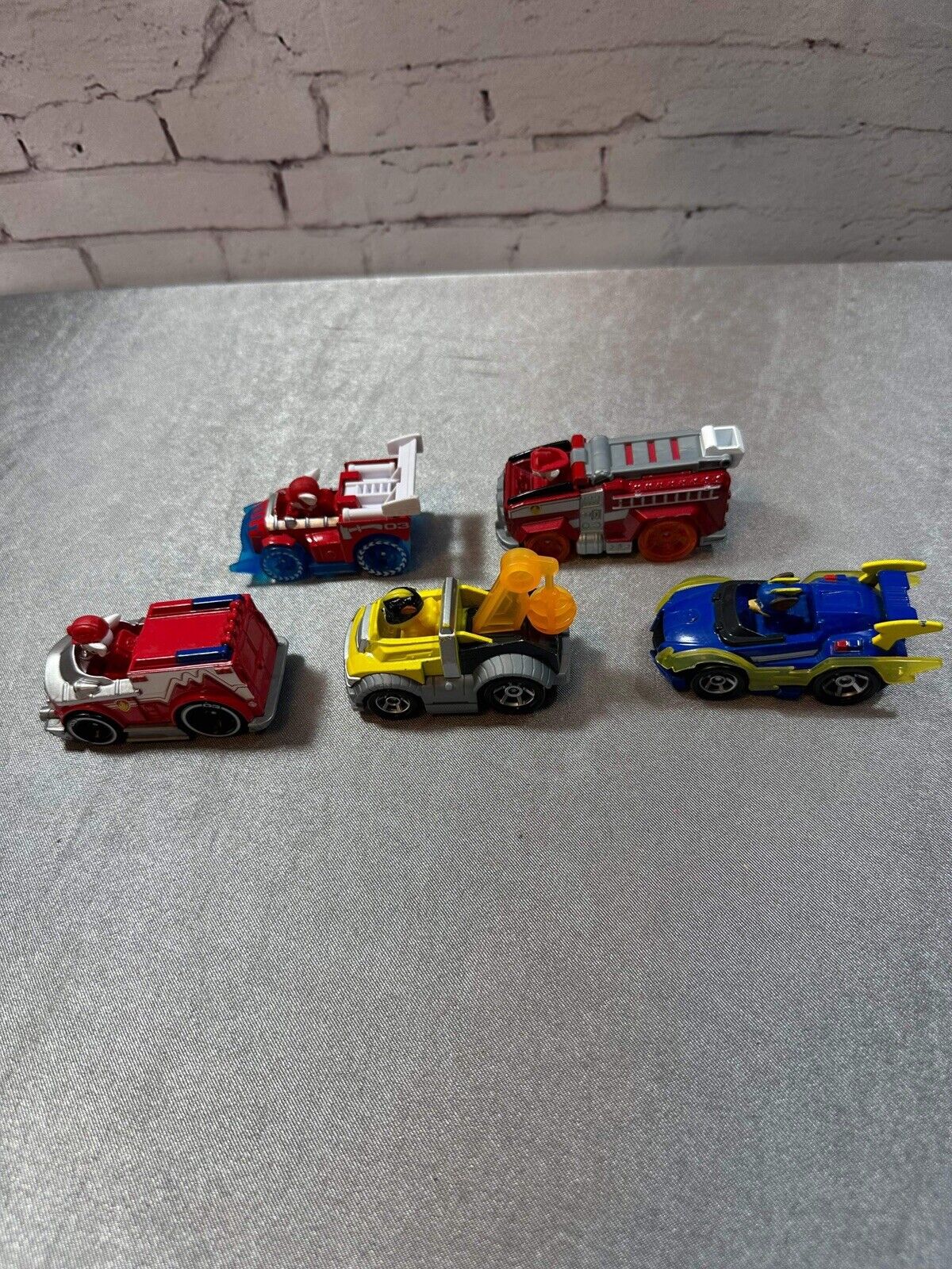 Lot Paw Patrol Cars Racecar Die Cast Racer Nickelodeon Toy Rescue Pups Rare