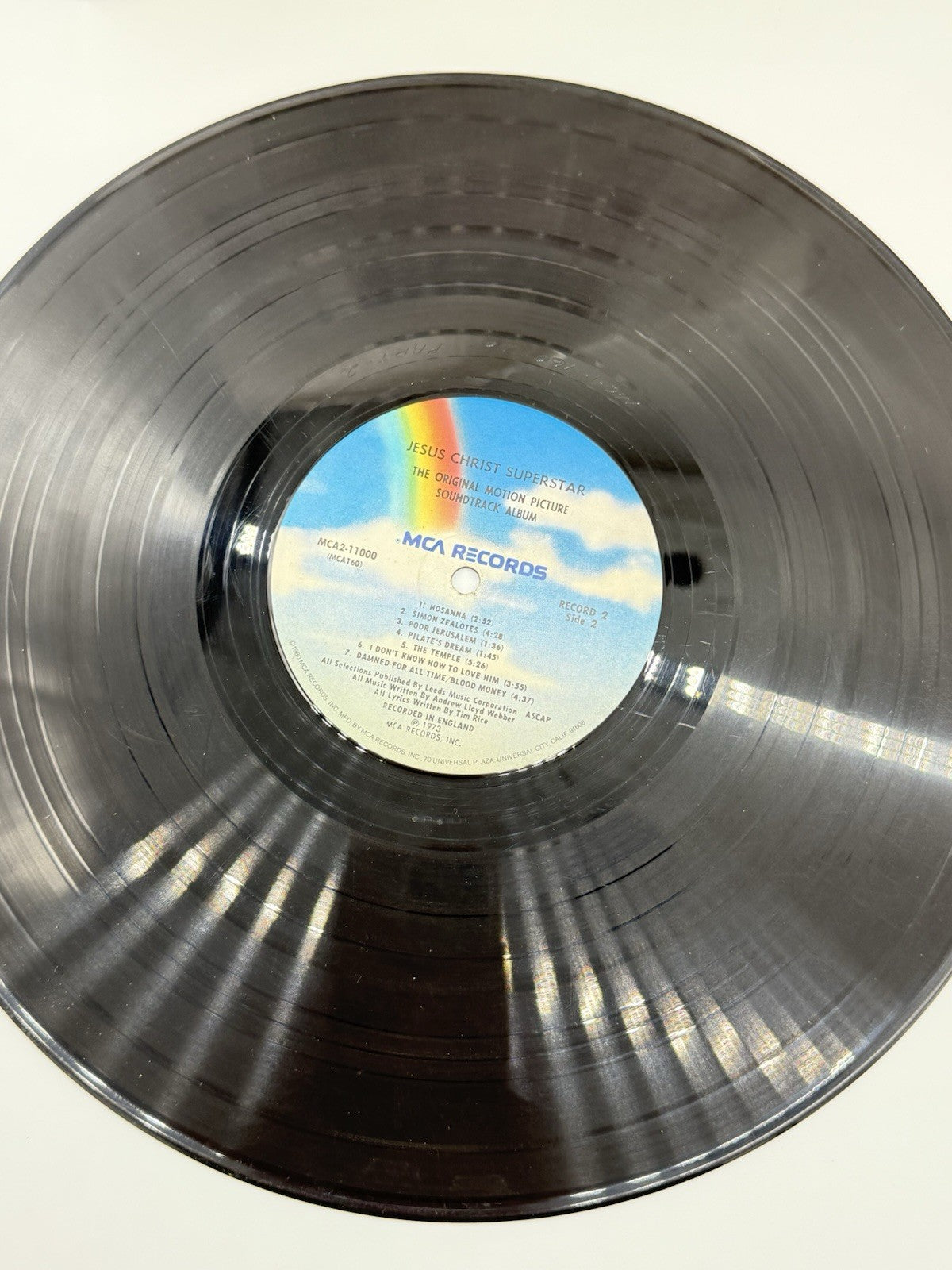 JESUS CHRIST SUPERSTAR Original Soundtrack 1973 2xLP Vinyl Record MCA 2-11000