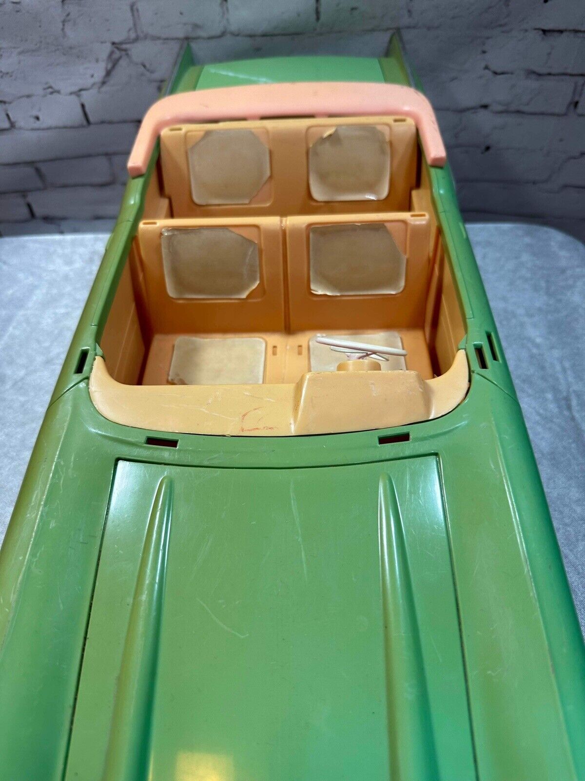 VINTAGE BARBIE RARE GREEN  1957 CHEVY BEL AIR CONVERTIBLE  *Incomplete w/ Xtras*